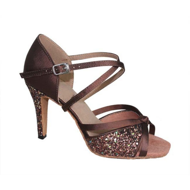 s78202 - 316# Dark Coffee Satin + 313# Sparkle